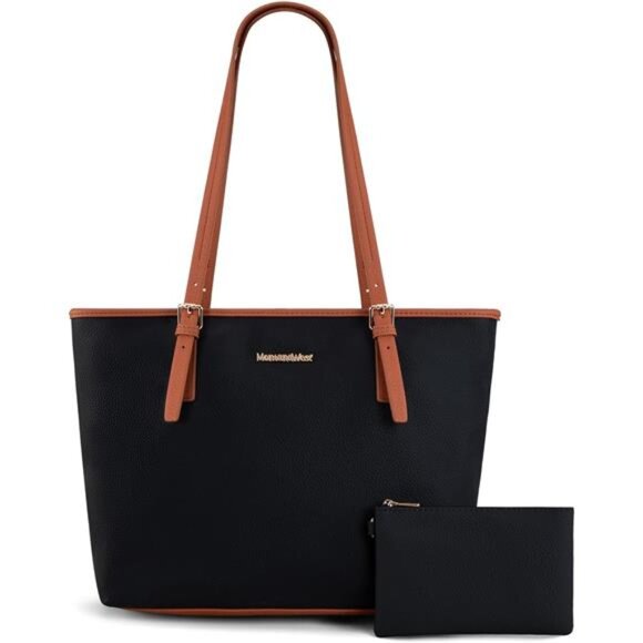 Tote Bags Vegan Leather Purses and Handbags for Women *5-black - Picture 1 of 6